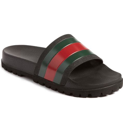 black gucci slodes|black gucci slides nordstrom.